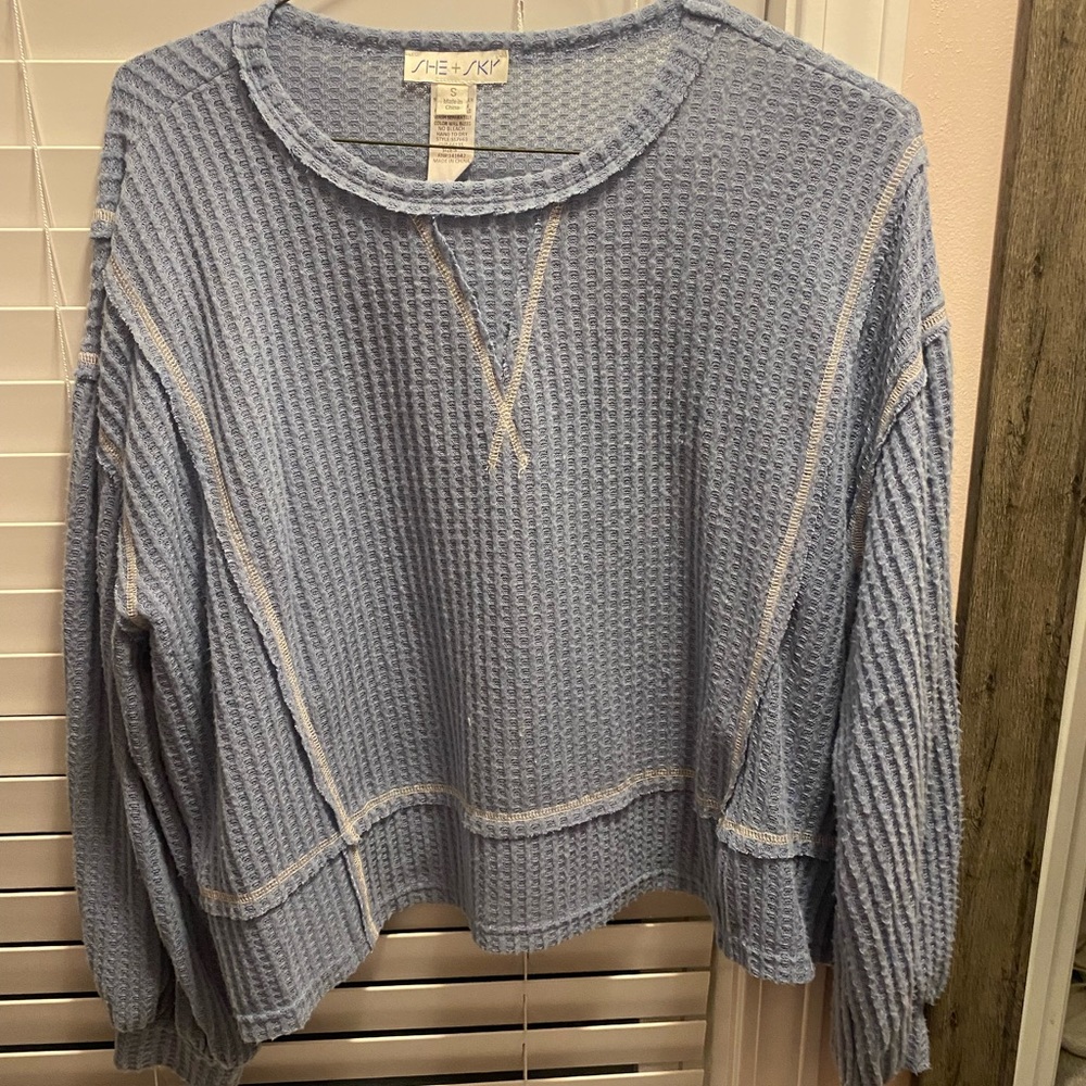 Cute blue sweater